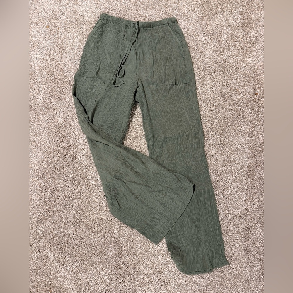 Green Casual Pants